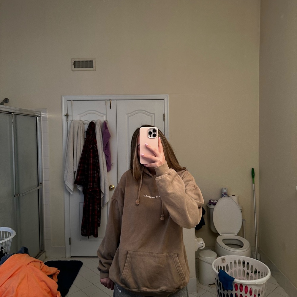 Coco brown missguided hoodie size 0